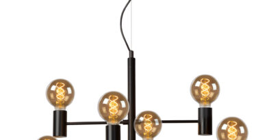 Foto Lucide LEANNE - Hanglamp - 65 cm - 10xE27 - Zwart