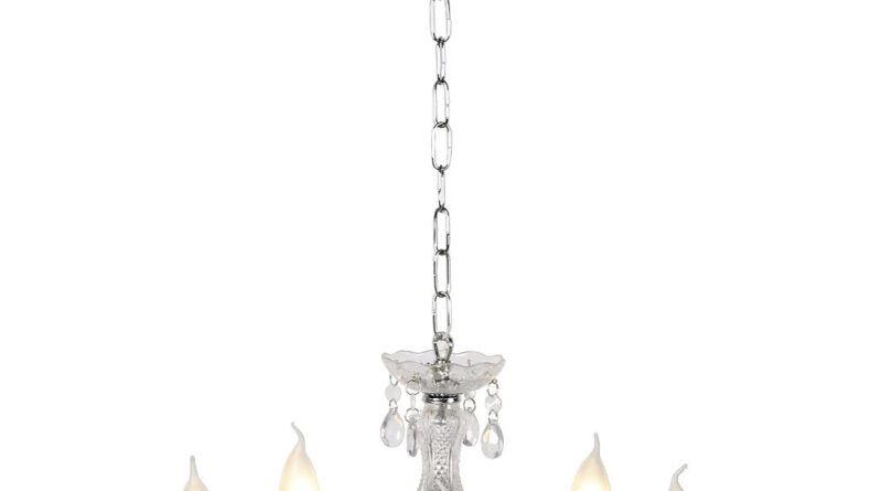 Foto Lucide ARABESQUE - Kroonluchter - 45 cm - 5xE14 - Transparant