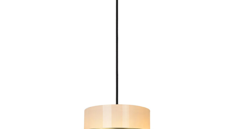 Foto Lucide FIRMIN - Hanglamp - 30 cm - 1xE27 - Mat Goud / Messing