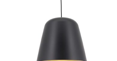 Foto Artdelight Hanglamp Santiago 35 cm zwart-goud