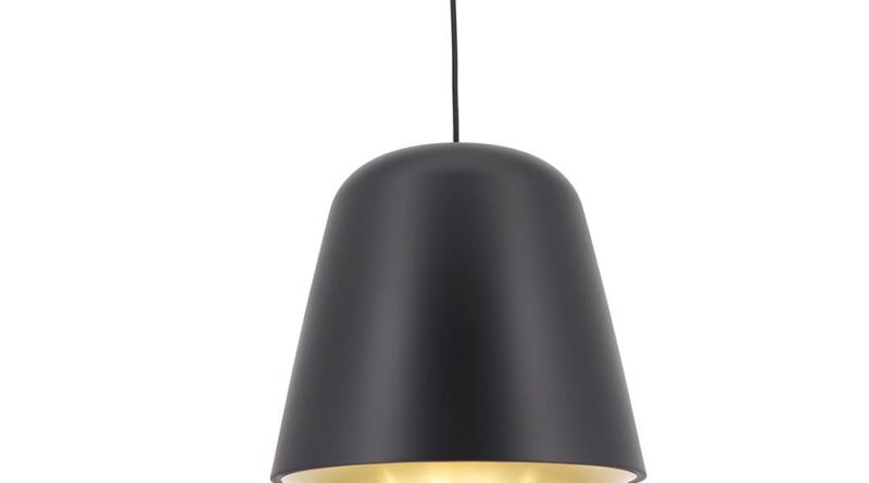 Foto Artdelight Hanglamp Santiago 35 cm zwart-goud