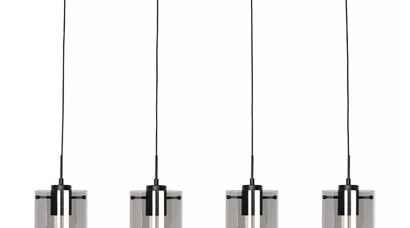 Foto Freelight Hanglamp Interno 4 lichts L 120 cm zwart
