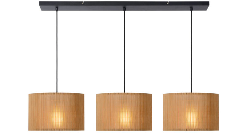 Foto Lucide MAGIUS - Hanglamp - 3xE27 - Naturel