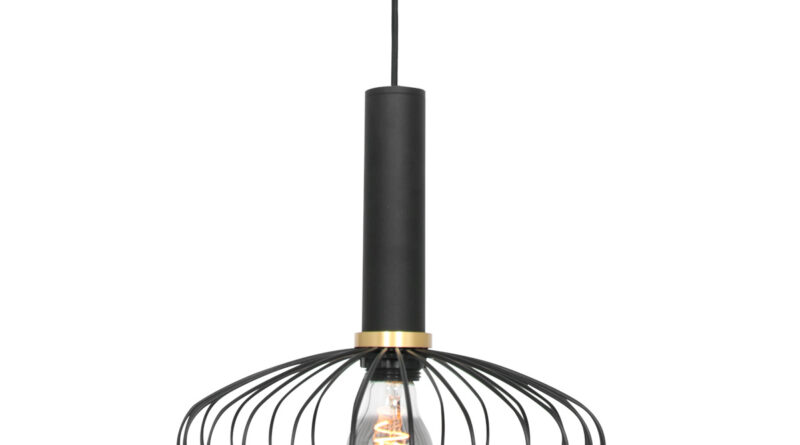 Foto Mexlite Hanglamp mexlite aureole 3071zw zwart
