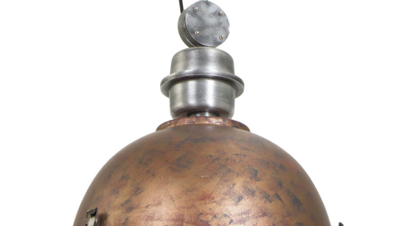 Foto Steinhauer Hanglamp industrieel 7586b oud bruin