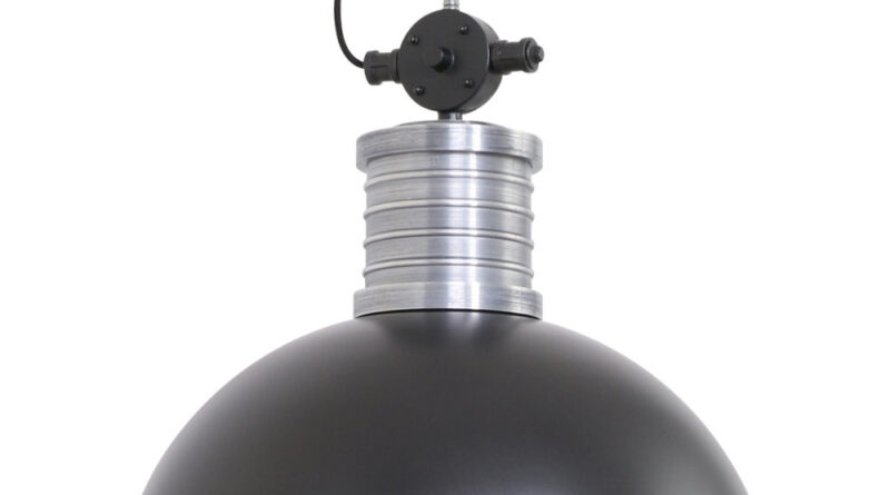 Foto Steinhauer Hanglamp industrieel brooklyn 7670zw zwart