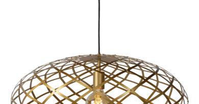 Foto Lucide WOLFRAM - Hanglamp - 65 cm - 1xE27 - Mat Goud / Messing
