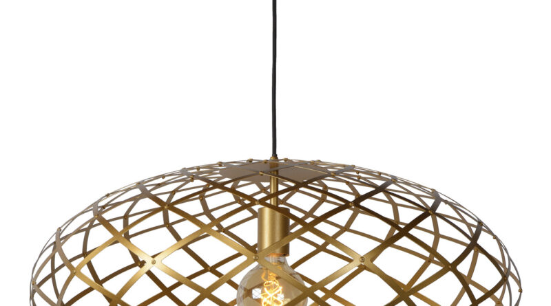 Foto Lucide WOLFRAM - Hanglamp - 65 cm - 1xE27 - Mat Goud / Messing