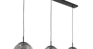 Foto Steinhauer Hanglamp bollique L 120 cm 3 lichts 3122 zwart