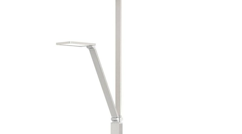 Foto Highlight Vloerlamp Stockholm mat chroom vierkant met arm