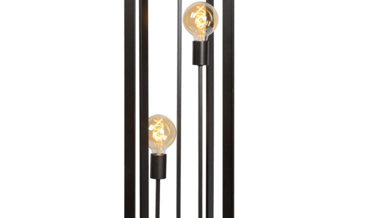 Foto Lucide THOR - Vloerlamp - 3xE27 - Grijs ijzer
