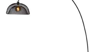 Foto Lucide MESH - Vloerlamp - 1xE27 - Zwart
