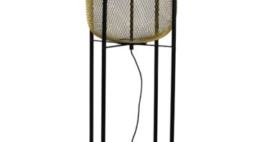 Foto Lucide MESH - Vloerlamp - 35 cm - 1xE27 - Mat Goud / Messing