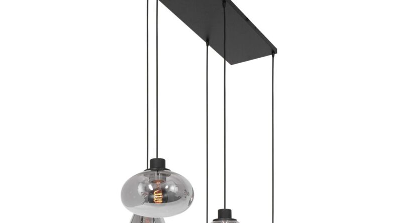 Foto Steinhauer Hanglamp reflexion L 100 x B 25 cm 3078 zwart