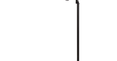 Foto Lucide MALCOLM - Vloerlamp - 1xE27 - Zwart