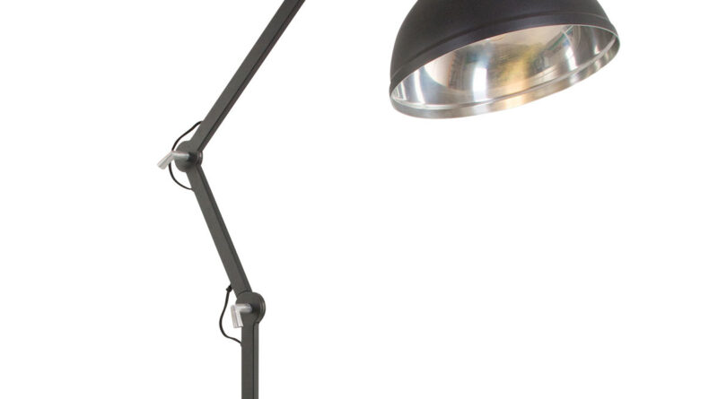 Foto Steinhauer Vloerlamp industrieel brooklyn 7716zw zwart
