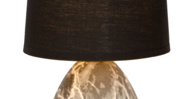 Foto Lucide MARMO - Tafellamp - 16 cm - 1xE14 - Zwart
