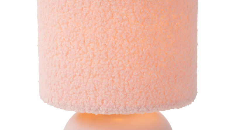 Foto Lucide WOOLLY - Tafellamp - 16 cm - 1xE14 - Roze
