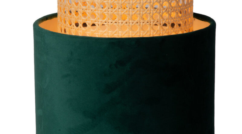 Foto Lucide JAVOR - Tafellamp - 23 cm - 1xE27 - Groen