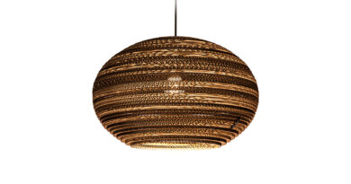 Foto Think Paper Hanglamp Lazy 440 44 cm bruin
