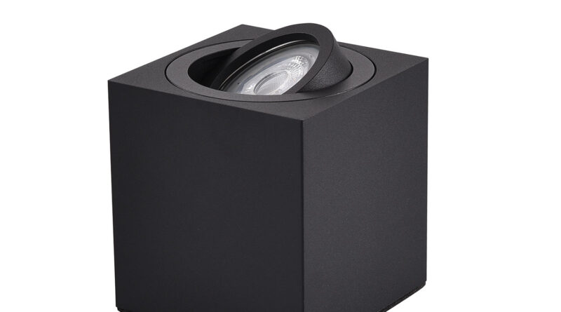 Foto Ylumen Tafellamp Fury vierkant 8 x 8 cm zwart