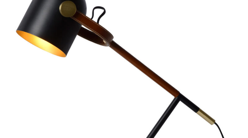 Foto Lucide WAYLON - Bureaulamp - 1xE27 - Zwart