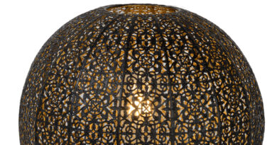 Foto Lucide TAHAR - Tafellamp - 33 cm - 1xE27 - Zwart