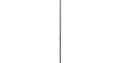 Foto J-Line Lamp Staand Topja Glas|Metaal Zilver