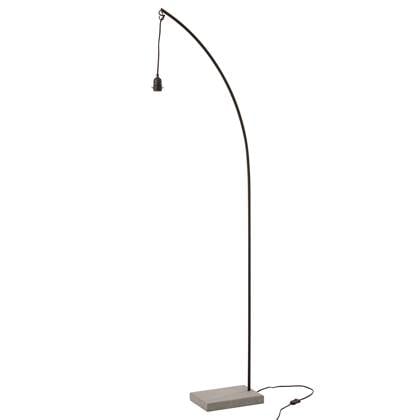 Foto J-Line Voet Lamp Ijzer|Beton Grijs