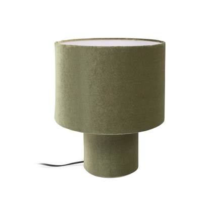 Foto Kave Home - Tafellamp Eastend groen fluweel