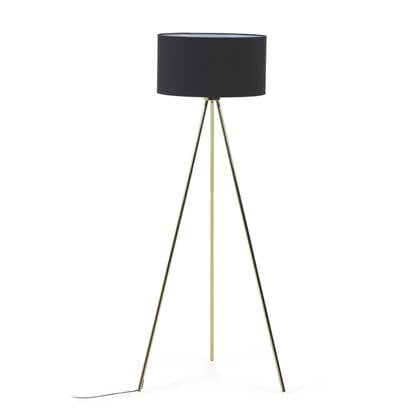 Foto Kave Home - Vloerlamp Ikia metaal met messing finish