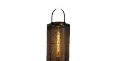 Foto LT-Luce Vloerlamp Reach Zwart Nikkel 54cm Hoog
