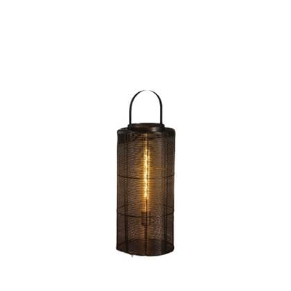 Foto LT-Luce Vloerlamp Reach Zwart Nikkel 54cm Hoog