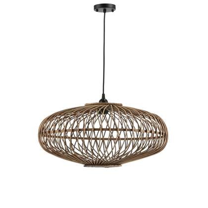 Foto Mica Decorations Linar Hanglamp - H24 x 50 cm - Bamboe - Bruin