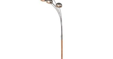 Foto Reality Vloerlamp Dito 5x E14 Antiek Nikkel