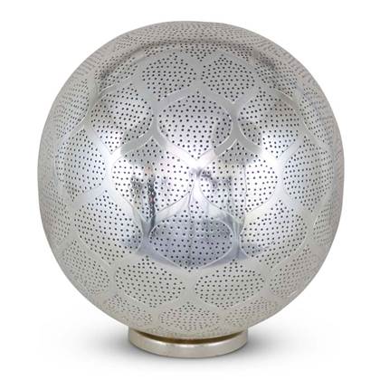 Foto Safaary - Oosterse Tafellamp Sana Zilver  30 x 36cm