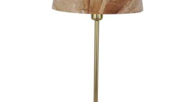 Foto Safaary - Tafellamp Oosters Bruin Marmer Mushroom  31 x 59cm