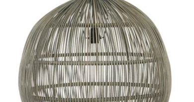 Foto Sweet Living - Grijze Ronde Hanglamp - 55xH50 cm