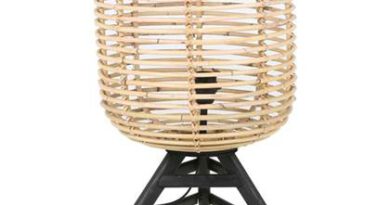 Foto Sweet Living - Ronde Rotan Tafellamp - 36xH60 cm