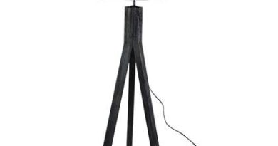 Foto Sweet Living - Zwarte vloerlamp Anna - 45xH145 cm