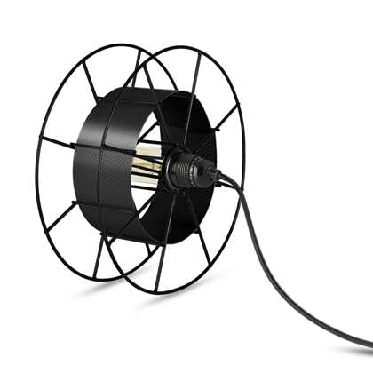 Foto Tolhuijs SPOOL vloerlamp zwart met zwarte Skin