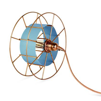 Foto Tolhuijs vloerlamp SPOOL classic blauw