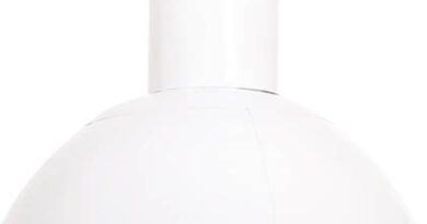 Foto vidaXL Hanglamp rond 25 W E27 48 cm wit