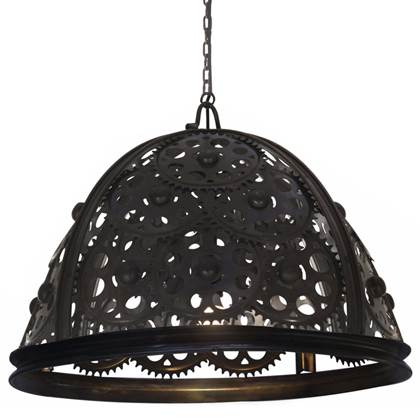 Foto vidaXL Plafondlamp industrieel kettingwiel-ontwerp E27 65 cm
