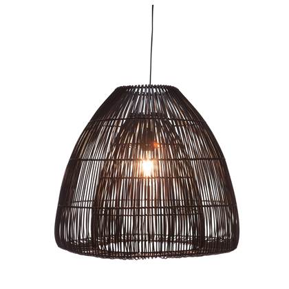Foto villaflor Hanglamp Rotan Bell Black 50cm