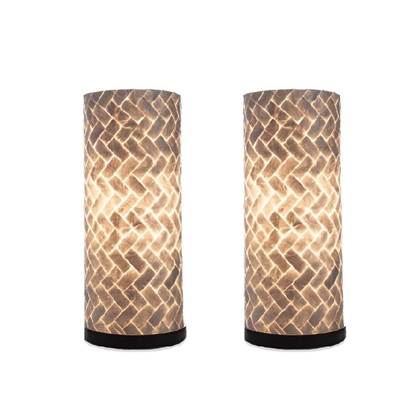 Foto villaflor Tafellamp Zigzag 30cm 2 Stuks