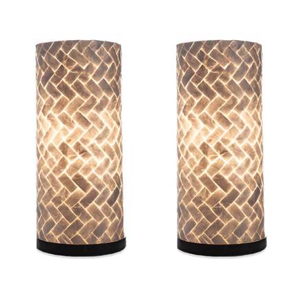Foto villaflor Tafellamp Zigzag 40cm 2 Stuks