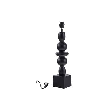 Foto WOOOD Exclusive Chrissie Lampvoet - Aluminium - Zwart - 65x14x14