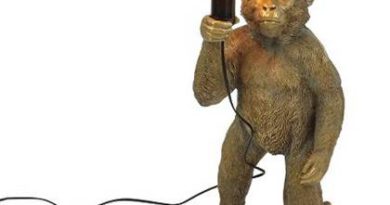 Foto WV Design Vloerlamp Monkey Standing Gold